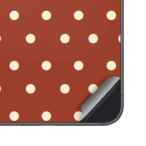 Neutral Polka Dots Galaxy S25 Skin